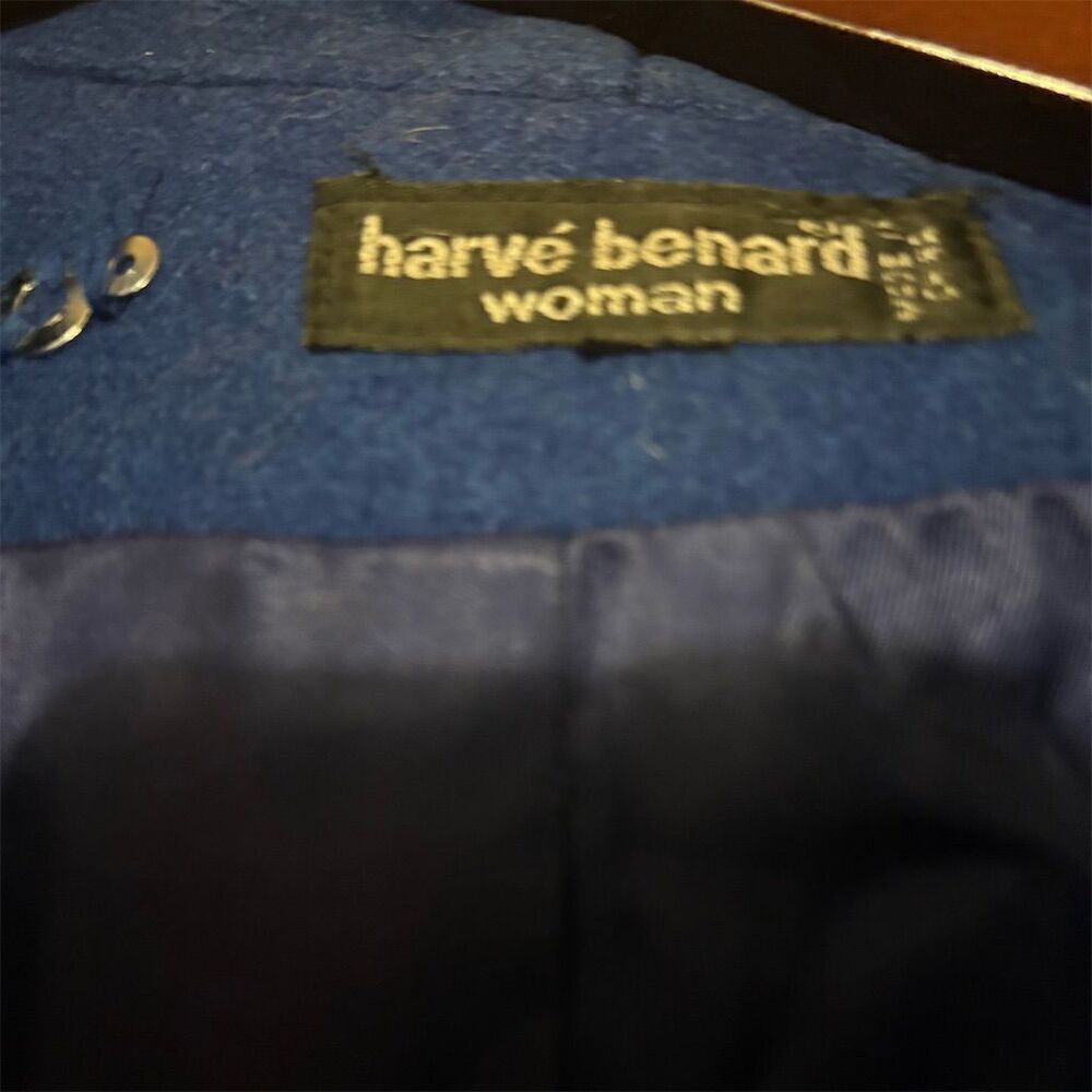 Harve Benard Women's Blue Coat  Blazer Jacket Size 16Business Solid - Picture 3 of 10